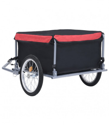 Bike Cargo Trailer Black and Red 65 kg