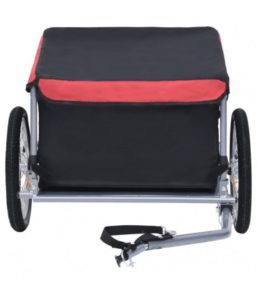 Bike Cargo Trailer Black and Red 65 kg