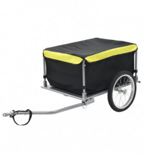 Bike Cargo Trailer Black and Yellow 65 kg