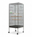 Bird Cage Black 54x54x146 cm Steel