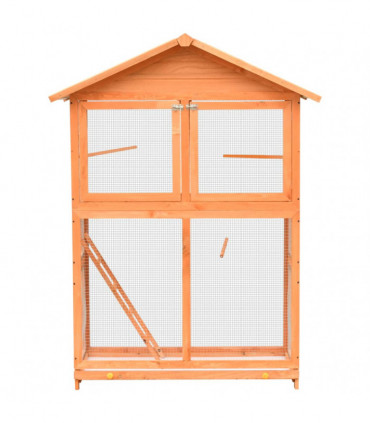 Bird Cage Solid Pine & Fir Wood 120x60x168 cm