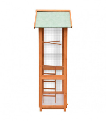 Bird Cage Solid Pine & Fir Wood 120x60x168 cm