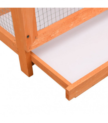 Bird Cage Solid Pine & Fir Wood 120x60x168 cm