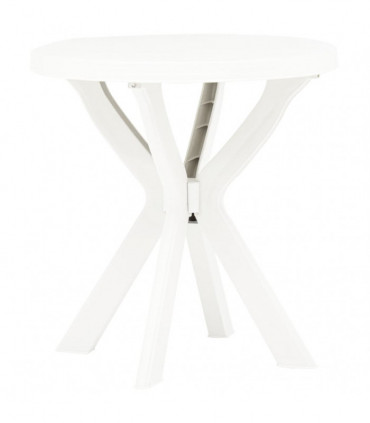 Bistro Table White Ø70 cm Plastic