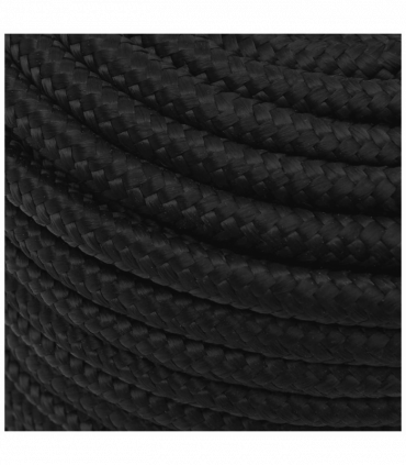 Boat Rope Full Black 12 mm 100 m Polypropylene