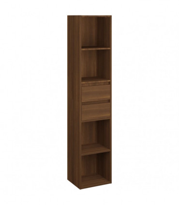 Book Cabinet Brown Oak 36x30x171 cm Engineered Wood