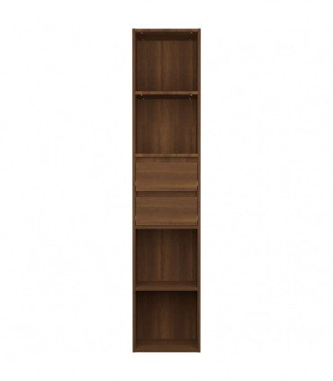 Book Cabinet Brown Oak 36x30x171 cm Engineered Wood