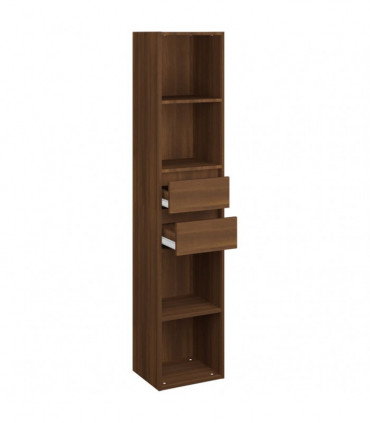 Book Cabinet Brown Oak 36x30x171 cm Engineered Wood
