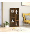 Book Cabinet Smoked Oak 50x25x106 cm
