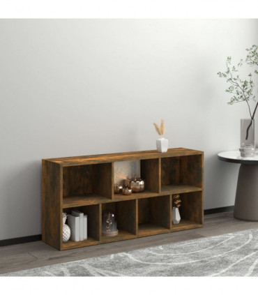 Book Cabinet Smoked Oak 50x25x106 cm