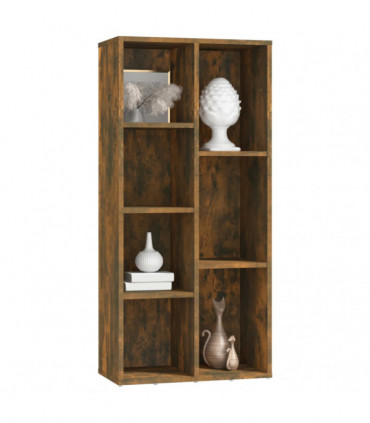 Book Cabinet Smoked Oak 50x25x106 cm