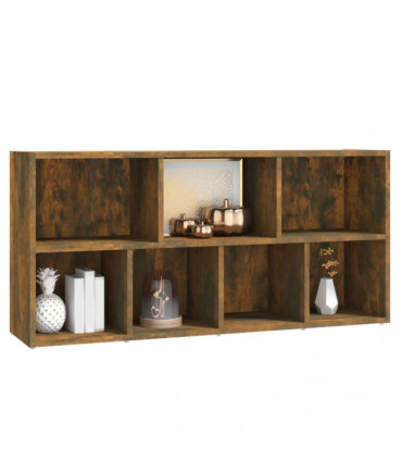 Book Cabinet Smoked Oak 50x25x106 cm