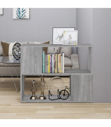 Book Cabinet/Room Divider Grey Sonoma 80x24x63 cm