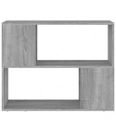 Book Cabinet/Room Divider Grey Sonoma 80x24x63 cm