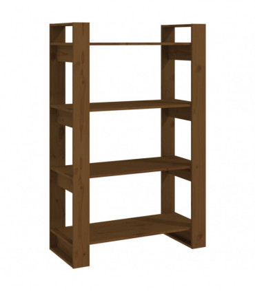 Book Cabinet/Room Divider Honey Brown 80x35x125 cm Solid Wood