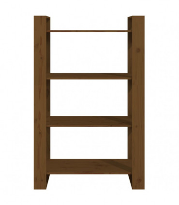 Book Cabinet/Room Divider Honey Brown 80x35x125 cm Solid Wood