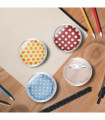 Button Badges Kit with Pins 100 Sets Acrylic 37 mm