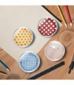 Button Badges Kit with Pins 100 Sets Acrylic 58 mm