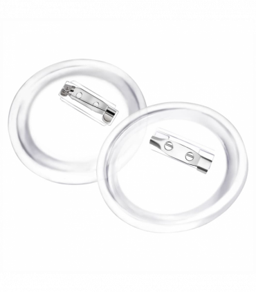 Button Badges Kit with Pins 100 Sets Acrylic 58 mm