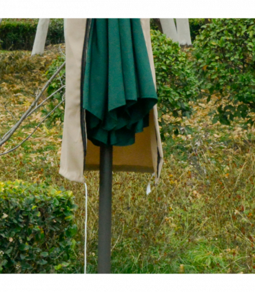 Cantilever Umbrella Cover Khaki 57cm x 57cm x 160cm Outdoor Parasol Protector