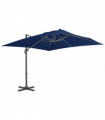 Cantilever Umbrella with Aluminium Pole 3x3 m Azure Blue