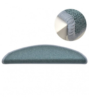 Carpet Stair Treads 15 pcs Blue 65x24x4 cm
