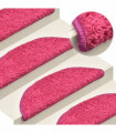 Carpet Stair Treads 15 pcs Pink 65x21x4 cm
