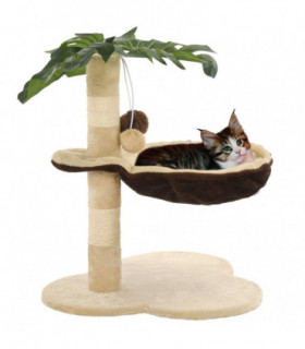 Cat Tree with Sisal Scratching Post 50 cm Beige and Brown
