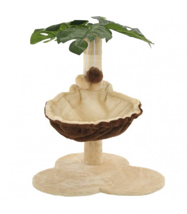 Cat Tree with Sisal Scratching Post 50 cm Beige and Brown