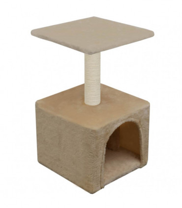 Cat Tree with Sisal Scratching Post 55 cm Beige