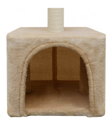 Cat Tree with Sisal Scratching Post 55 cm Beige