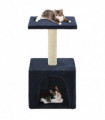 Cat Tree with Sisal Scratching Post 55 cm Dark Blue