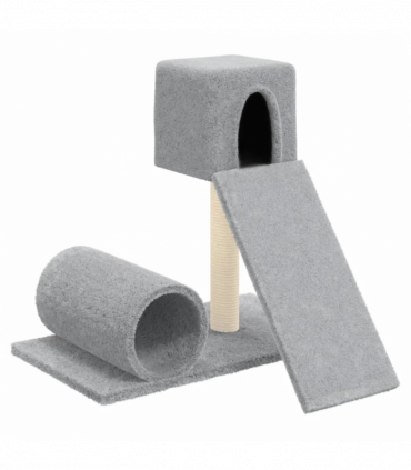 Cat Tree with Sisal Scratching Post Light Grey 59 cm