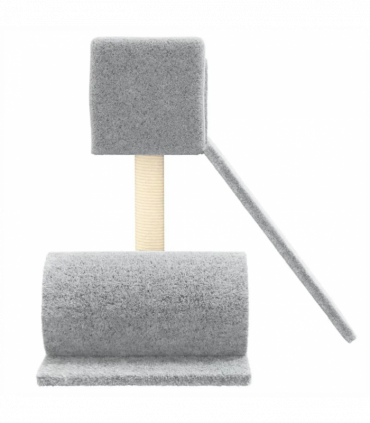 Cat Tree with Sisal Scratching Post Light Grey 59 cm