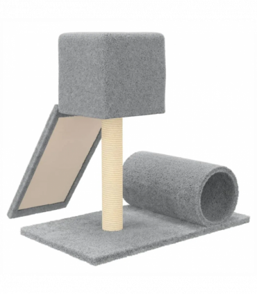 Cat Tree with Sisal Scratching Post Light Grey 59 cm