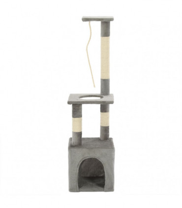 Cat Tree with Sisal Scratching Posts 109 cm Grey
