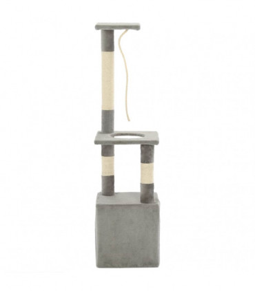 Cat Tree with Sisal Scratching Posts 109 cm Grey