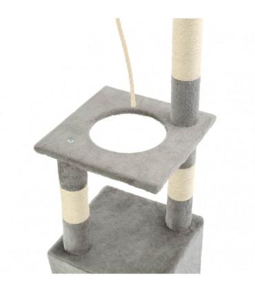 Cat Tree with Sisal Scratching Posts 109 cm Grey