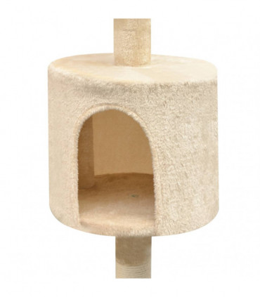 Cat Tree with Sisal Scratching Posts 125 cm Beige