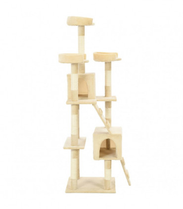 Cat Tree with Sisal Scratching Posts 170 cm Beige