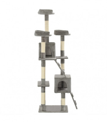 Cat Tree with Sisal Scratching Posts 170 cm Grey