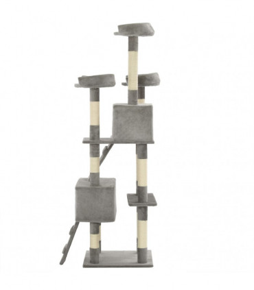 Cat Tree with Sisal Scratching Posts 170 cm Grey