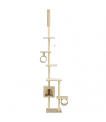 Cat Tree with Sisal Scratching Posts 260 cm Beige