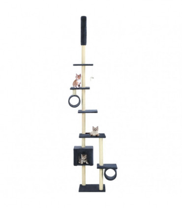 Cat Tree with Sisal Scratching Posts 260 cm Dark Blue