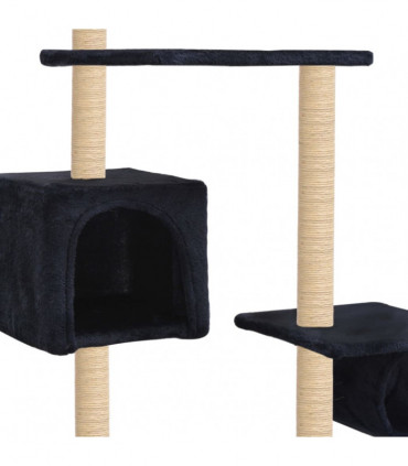 Cat Tree with Sisal Scratching Posts 260 cm Dark Blue