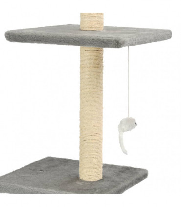 Cat Tree with Sisal Scratching Posts 260 cm Grey