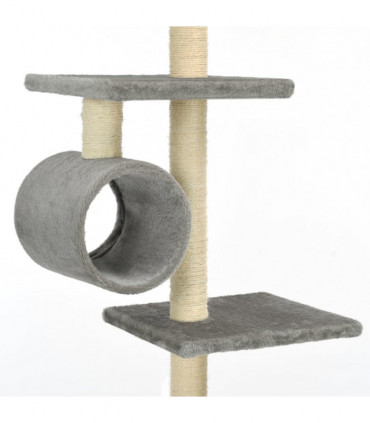 Cat Tree with Sisal Scratching Posts 260 cm Grey