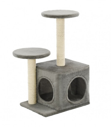 Cat Tree with Sisal Scratching Posts 60 cm Grey