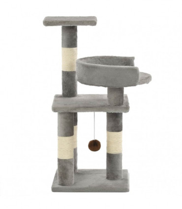 Cat Tree with Sisal Scratching Posts 65 cm Grey