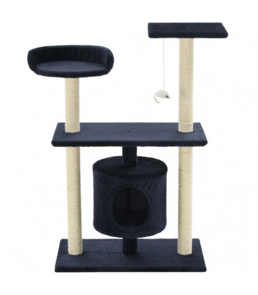 Cat Tree with Sisal Scratching Posts 95 cm Dark Blue